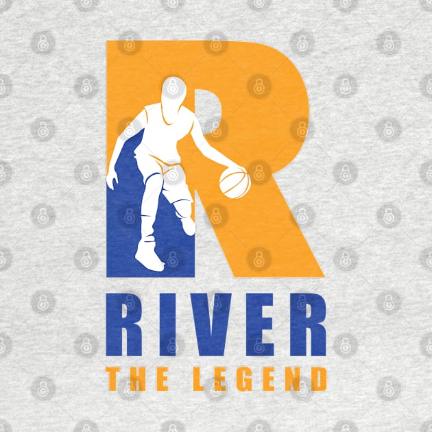 River Custom Player Basketball Your Name The Legend by Baseball Your Name